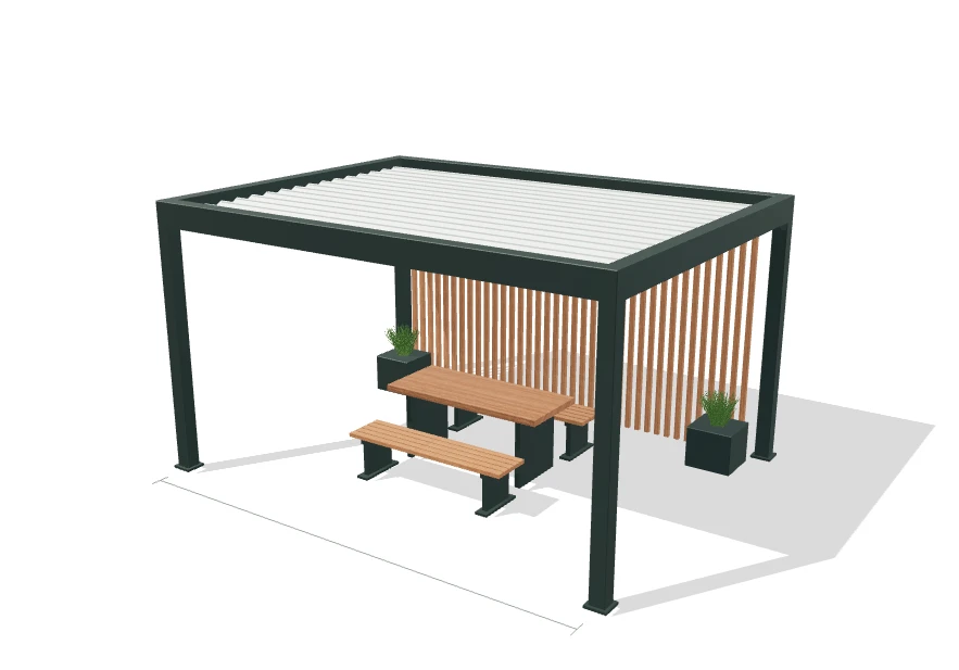 3D model preview for the pergola studio